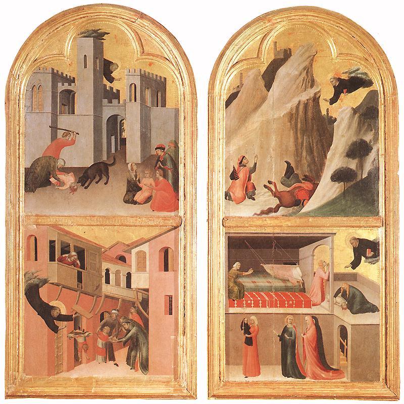 Simone Martini Blessed Agostino Novello Altarpiece oil painting image